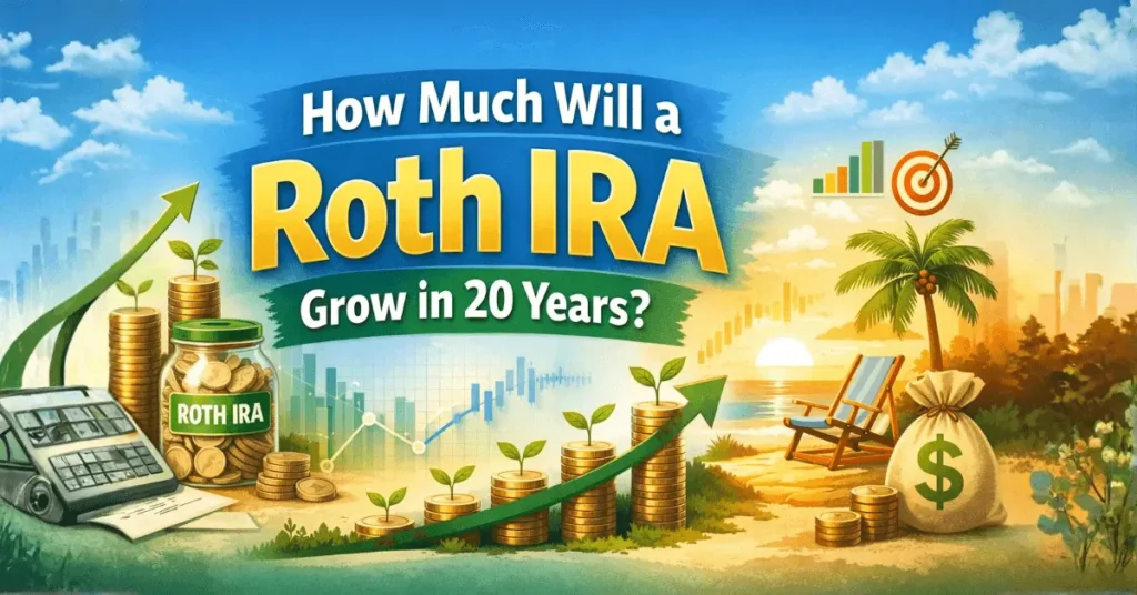 how much will a roth ira grow in 20 years