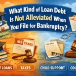what kind of loan debt is not alleviated when you file for bankruptcy